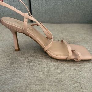 Elegant Pink/Nude Strappy Heels